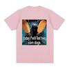 Today I Will Eat Two Corndogs Graphic Printed T-Shirt Skeleton Meme Women Vintage Gothic Summer Short Sleeve T-shirts Clothing