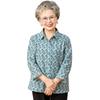 Цветочная хлопковая блузка Yalu для женщин