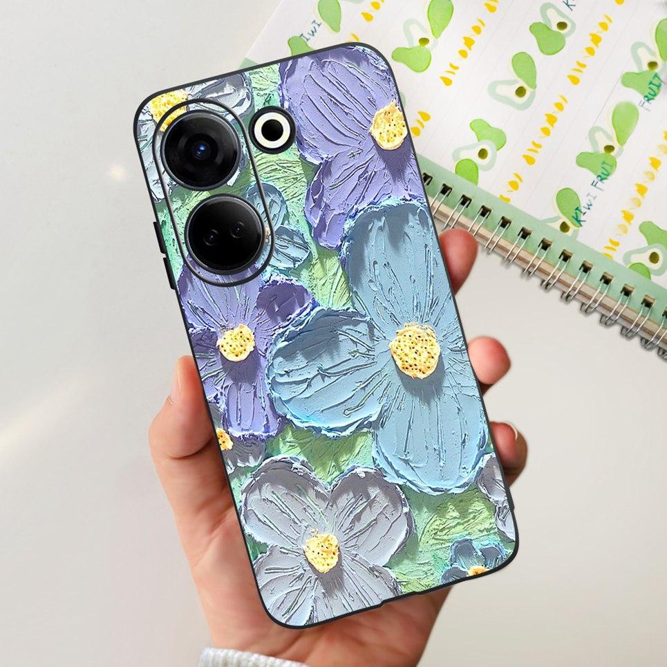 Для Tecno Camon 20 Pro 4G 5G Чехол Милый Кот Мультяшный Сердце Любви Жидкий Силикон Чехол Для Tecno Camon 20 Premier Camon20 4G Funda