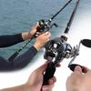 Fishing Rod and Baitcasting Reel 4 Sections Carbon Spinning Lure Rod and Casting Reel Sets Pesca