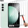 Tempered Glass - Booling - for Samsung Galaxy S23 FE - 4 Pieces - Shockproof - Scratch-Resistant