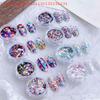 1jar Manicure Accessories DIY Nail Art Design Colorful Iridescent Laser Nail Glitter Decoration Mixed Colors Sequin Flakes