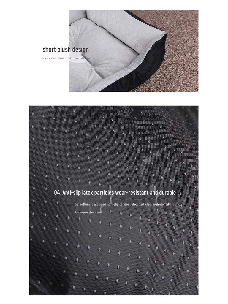 Теплая лежанка для маленьких, средних и больших собак - Гнездо и коврик для домашних животных для собак и кошек