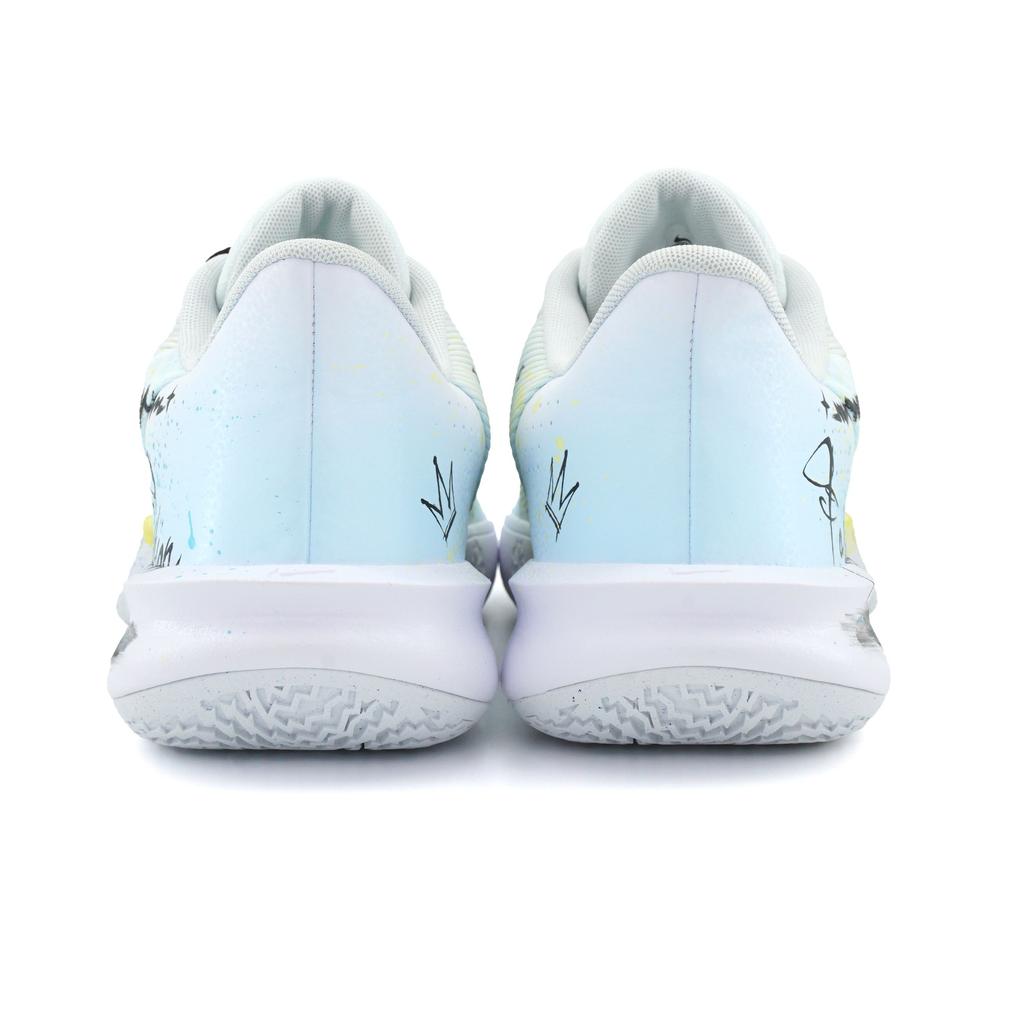 Nike Precision 7 Basketball Shoes Men's Low Top White/Black/Blue/Yellow FN4322-100(Team545-)