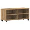 Moderner, Minimalistischer, Mobiler TV-Schrank, Offenes Aufbewahrungs-TV-Regal, Mobiler Beistelltisch, 90x35x35 Cm
