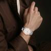 Seiko Серия Presage 100M Водонепроницаемые Автоматические Механические Часы Стальной Ремешок Мужские часы Белые SRP106J1