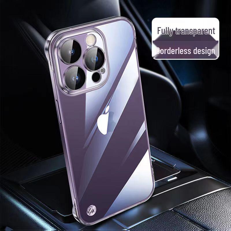 Ультратонкий прозрачный защитный чехол-накладка для iPhone17 - ПК, без рамки, с гальваническим покрытием, совместимый с Apple 14