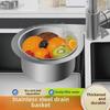 Stainless Steel Sink Filter: Swan-Shaped Drain Hook for Dry/Wet Separation & Vegetable Washing