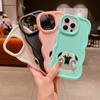 Мягкий чехол для телефона Macaron Big Wave для iPhone 11 12 13 14 15 Pro Max Samsung A13 A53 A14 A24 A54 A55 Xiaomi Redmi Note 13, чехол NY1 Animal Cute Мопс