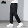 JOW Men's Loose Fit Wool Blend Straight Leg Casual Pants