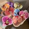 9 Pcs Orchids Hair Clamps Secure Grip Floral Hairpis Fashion Accessory Craft Supplies for All Ages and Occasions