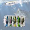 5 Pieces Fishing Lures with Hooks for Saltwater Freshwater Multi Jointed Swimbaits Bionic Swimming