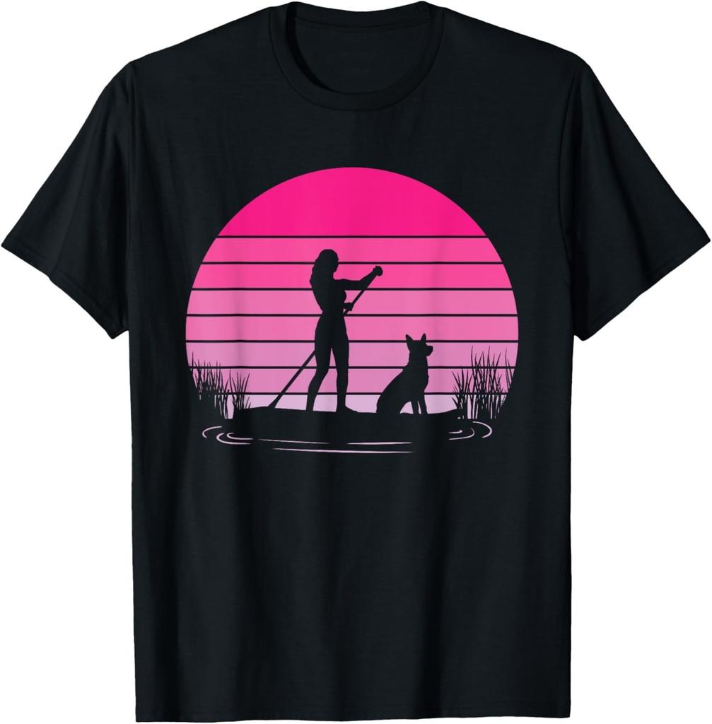 Paddleboarding Dog SUP Stand Up Paddle Board Men Women Gift Unisex T-Shirt