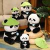 25/35/45 см плюшевые игрушки панда милые животные медведи косплей пчелы и листья лотоса подушка мягкая набивная для детей подарок