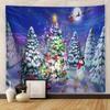 Европейский и американский рождественский печатный гобелен, настенный ковер, картина, фоновая картина, подвесная ткань
