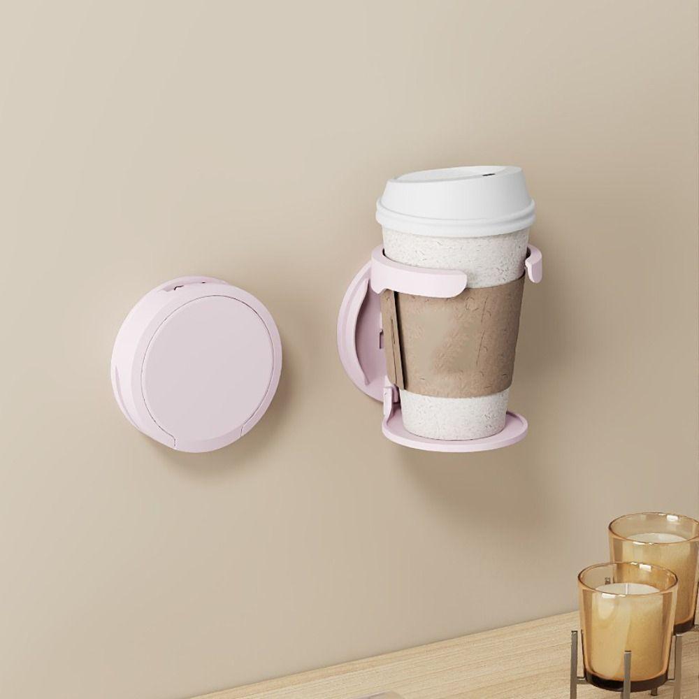 Waterproof Wall Mount Cup Holder Detachable Desktop Bottle Rack Portable Foldable Mug Holder  Table