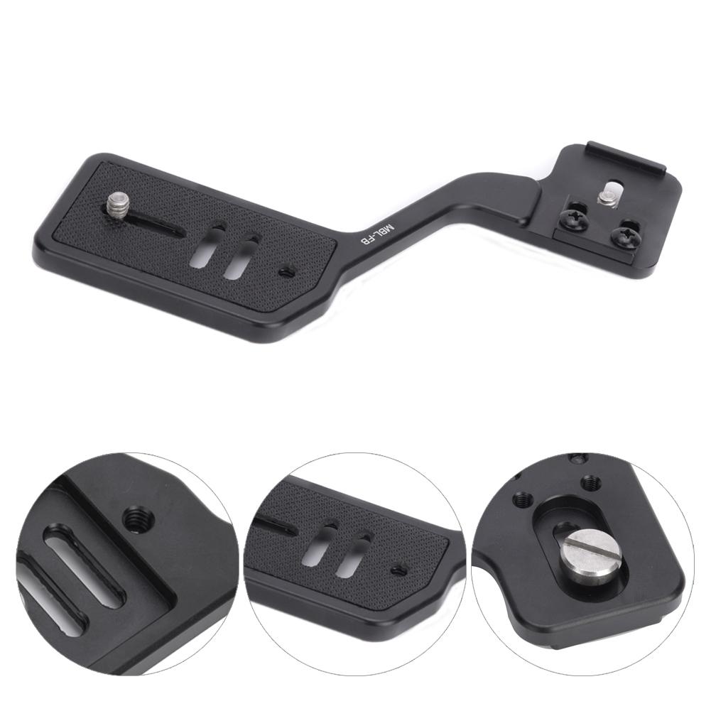 Aluminium Alloy Camera Flashlight Tripod Bracket with Dual 1 4in Screw for DSLR Stand Shooting