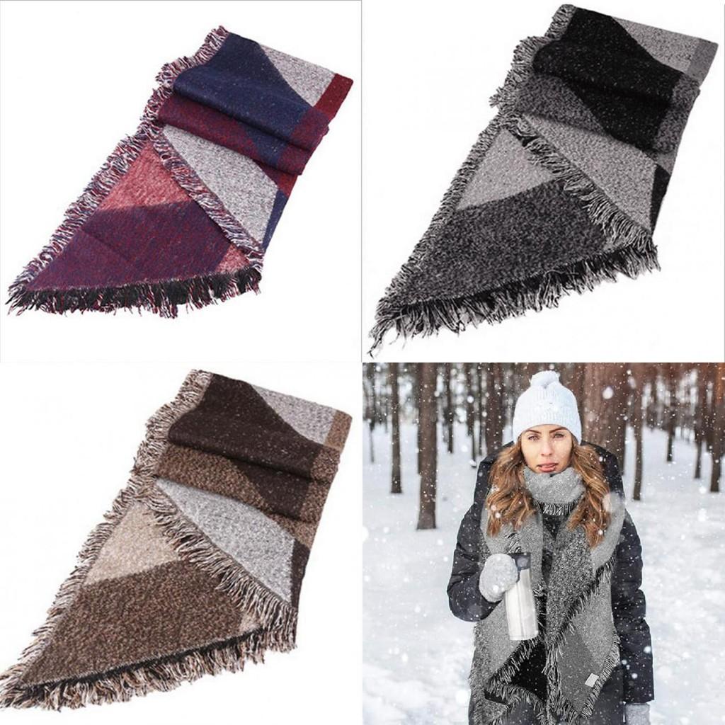 Cozy And Fashionable Women's Cashmere Feel Scarf For Autumn And Winter Warmth