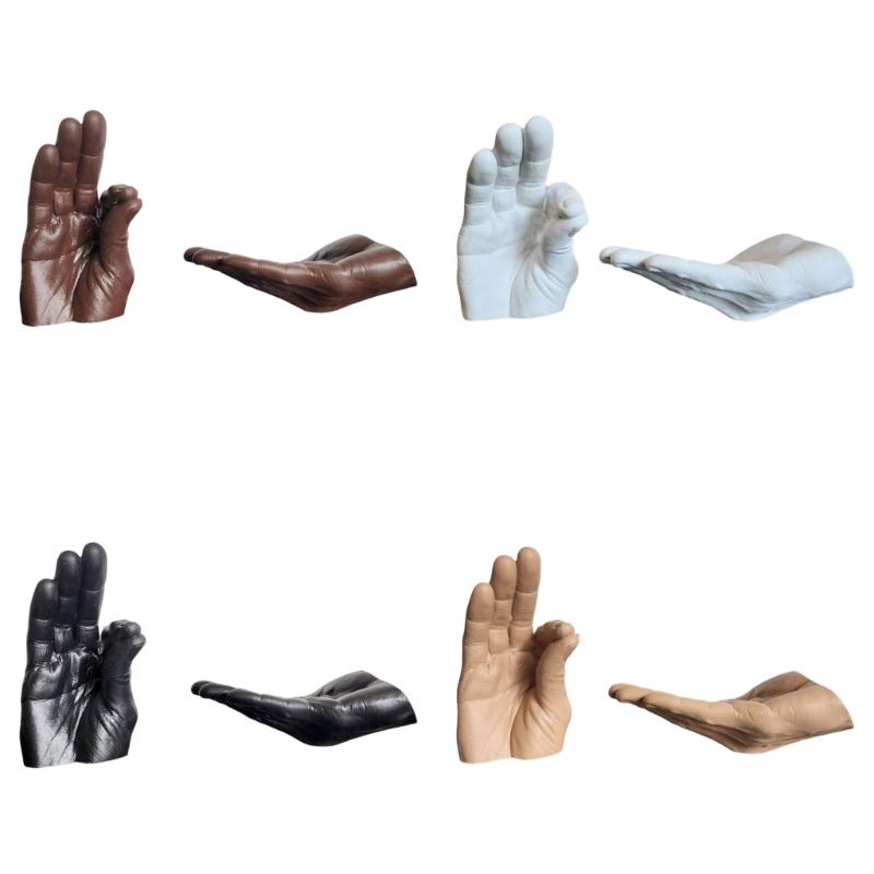 Держатель для благовоний из человеческой руки из смолы с улавливателями пепла для медитаций в йоге и украшения для дома