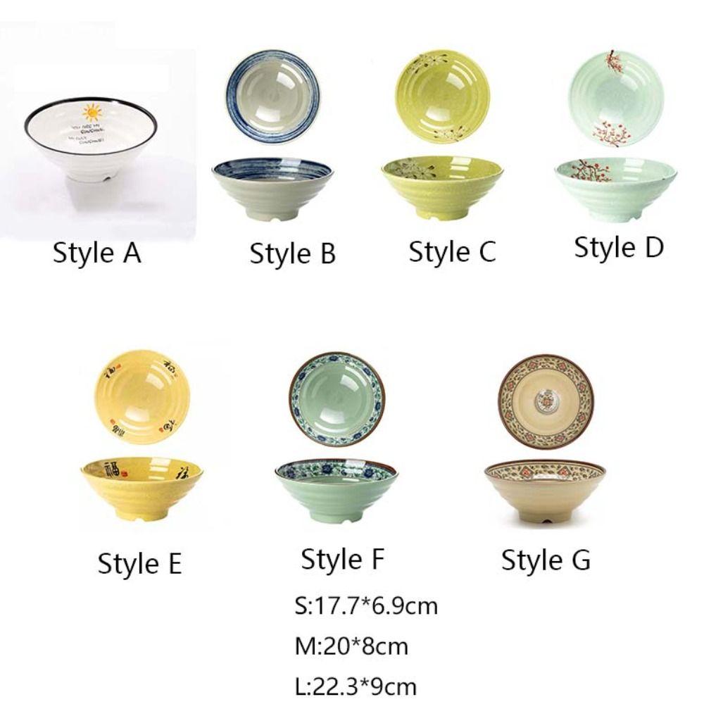 Имитация керамической миски для лапши Миска для супа в японском стиле Практичная меламиновая миска для рамена Рестораны