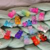 Resin For Earrings Necklace Making Charms DIY Decoration Jewelry Findings Gummy Bear Pendant