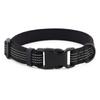 Reflective Nylon Dog Collar Medium To Large Breeds Adjustable Safety Neck Strap With 3-4 Stripes Multiple Colors