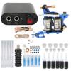 Complete Tattoo Kit Professional Tattoo Machines Starter Kit Tattoo Coils Machines Needles Grips 6