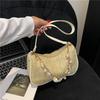 Цепочная сумка под мышкой женская новая блестящая универсальная сумка через плечо модный темпераментная модная сумка-пельмень