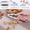 Nut Cracker Sheller Opener Nut Clip Quick Walnut Cracker Kitchen Tools Pine Pecan Hazelnut Plier Stainless Steel Nutcracker
