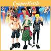 High Quality Pvc Anime Figure Set Featuring Confident Zoro Ace And Sanji Models