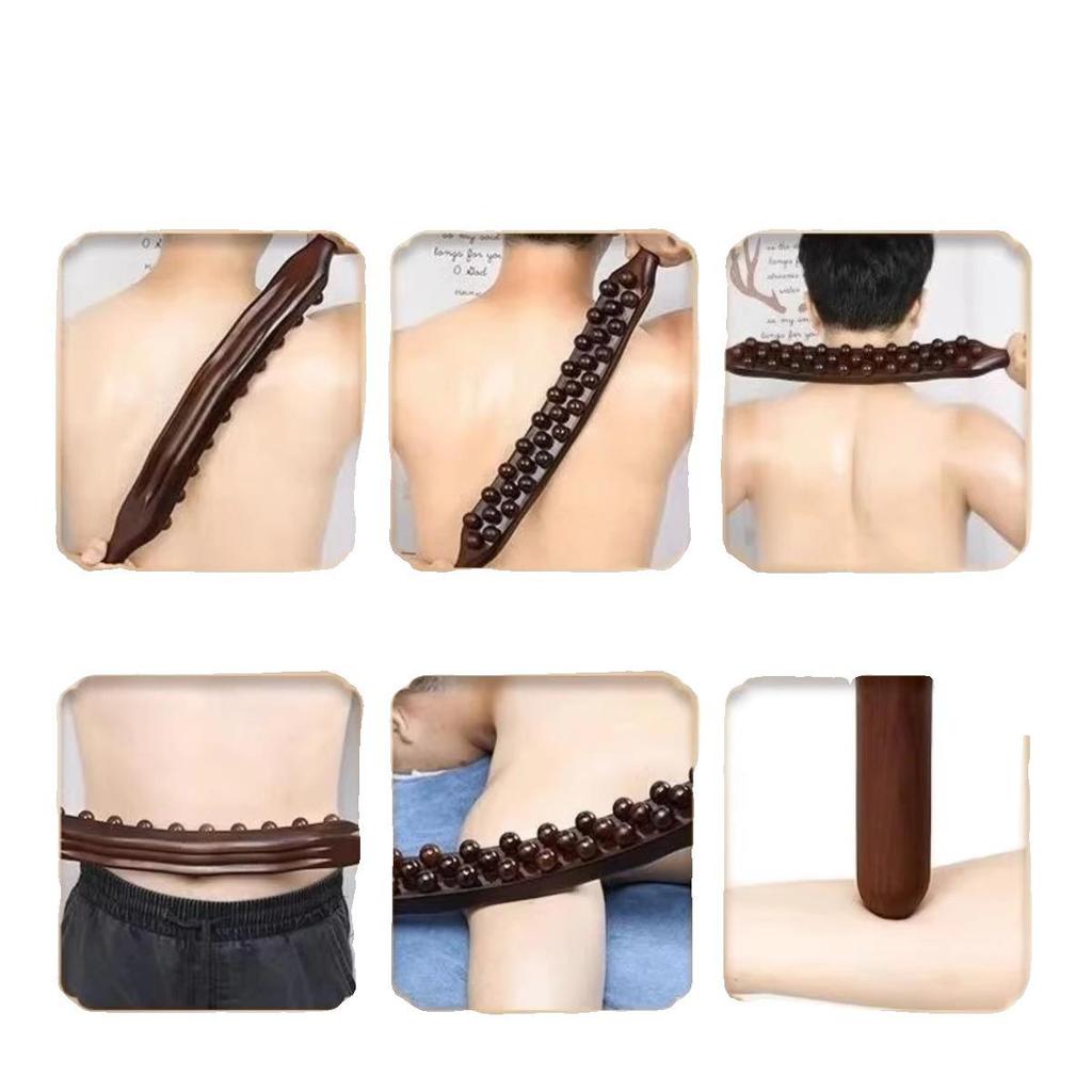 Massage Rolling Stick with 35 Beads for Whole Body Meridian Dredging and Abdomen Massage