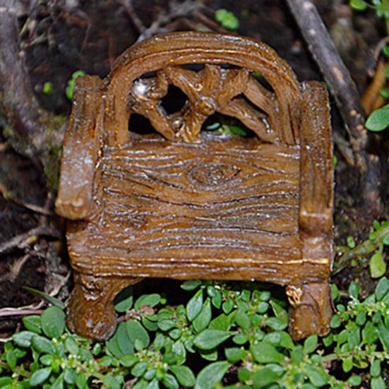 Прочная, яркая, практичная, широко применяемая миниатюрная скамейка, декоративный мини-мир, сказочный сад