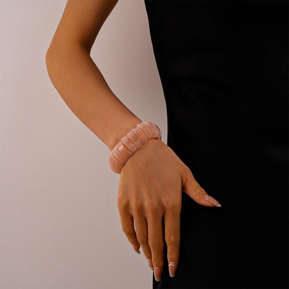 Богемный акриловый браслет широкий прямоугольник ретро кольцо на руку уникальный нерегулярный широкий браслет для женщин