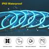 USB Neon LED Strip Light DC 5V 2835 120LEDs/M Waterproof Flexible Neon Rope Light Red Blue White Pink Green Tape Room Backlight