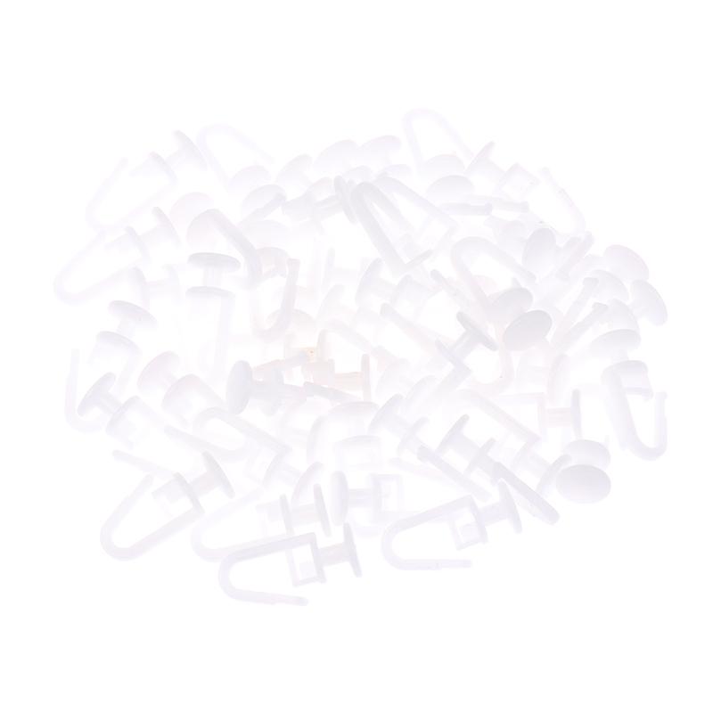 50 шт. карниз для штор Mute Slider пряжка для штор подвесная штора рулонная штора раздвижная шторная направляющая крючки для бегунков