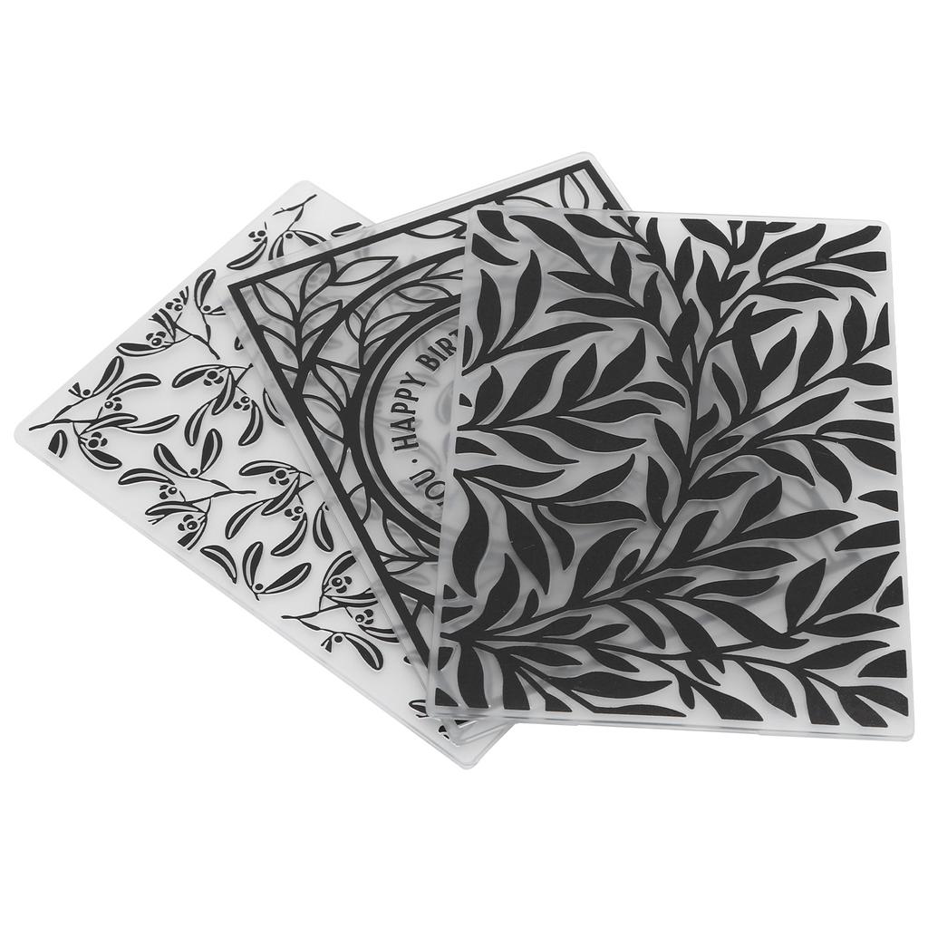 3 шт. Пластиковые папки для тиснения, тисненые шаблоны для изготовления карточек, скрапбукинга, бумажного ремесла