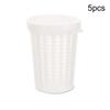 5 Pcs Plastic Holder Fishing Feeders Cage Trap Basket Fish Bait Worm Shrimp Bait Carp Traps Tool