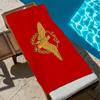 Римский логотип SPQR Полотенце Пляжное Ванное Быстросохнущее Легкое Портативное Сауна Туризм Купание Бассейн Путешествия