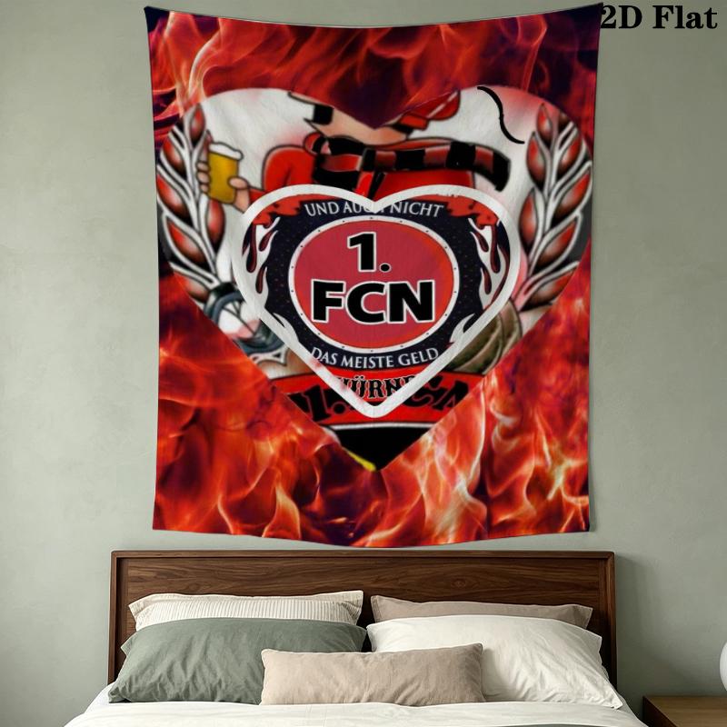 1 FC Nürnberg Wall Tapestry Aesthetic Wall Hanging Printed Fabric Blanket Decorative Tapestries for Bedroom Living Room Home Decor