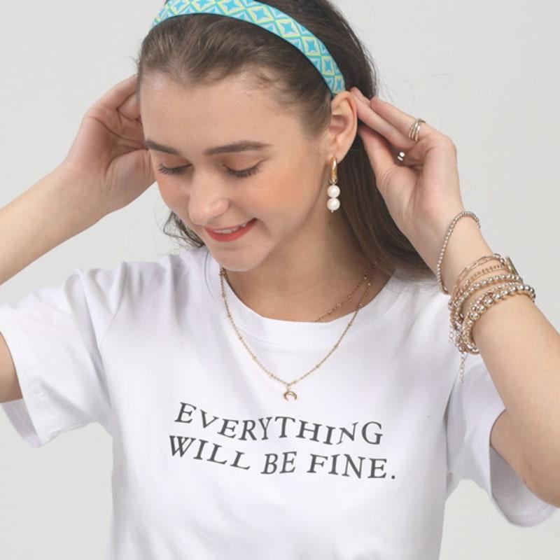 Повязка на голову с африканским узором LALA-МЯТНЫЙ