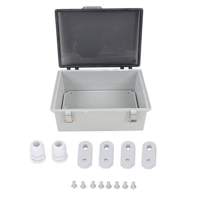 Водонепроницаемая электрическая распределительная коробка с прозрачной крышкой, погодозащитный электрический корпус для наружного использования, серый