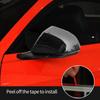 Hoolcar Side View Mirror Cover Decals ABS Rearview Mirrors Trim Exterior Accessories for 2015-2022 Ford Mustang, Black, 2PCs