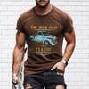 New Summer Men's Fashion T-shirt Classical Cars Printed Men's T-shirt Top
