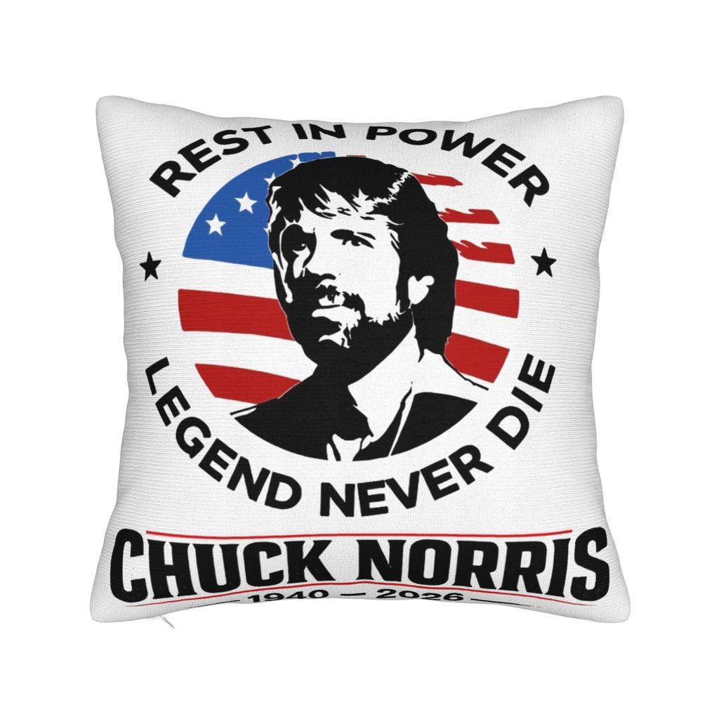 Decorative Pillowcase Rip Chuck Norris Never Dies Stuff Bed Pillow Case Cover Square Style Multiple Sizes