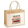 Sac de plage - PLANETEE - Laurène Parfaite - Coton imprimé en France - Grande contenance - Anses solides