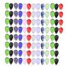 Набор из 100/50 стеклянных подвесок-капель с верхним отверстием для ювелирных проектов