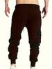 Men's Trendy Solid Cargo Pants Multi Pockets Casual Slightly Stretch Breathable Warm Joggers Pants