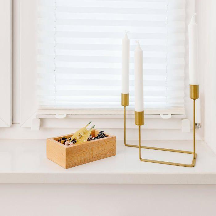 Plateau de rangement - Creative Deco - Bois de hêtre - 15 x 9 x 5 cm - Organisateur - Haute qualité