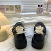 French Height-increasing Skirt Mary Jane Single Shoes Round Toe Muffin Thick-soled Small Leather Shoes Women's New 2025 Fall Model