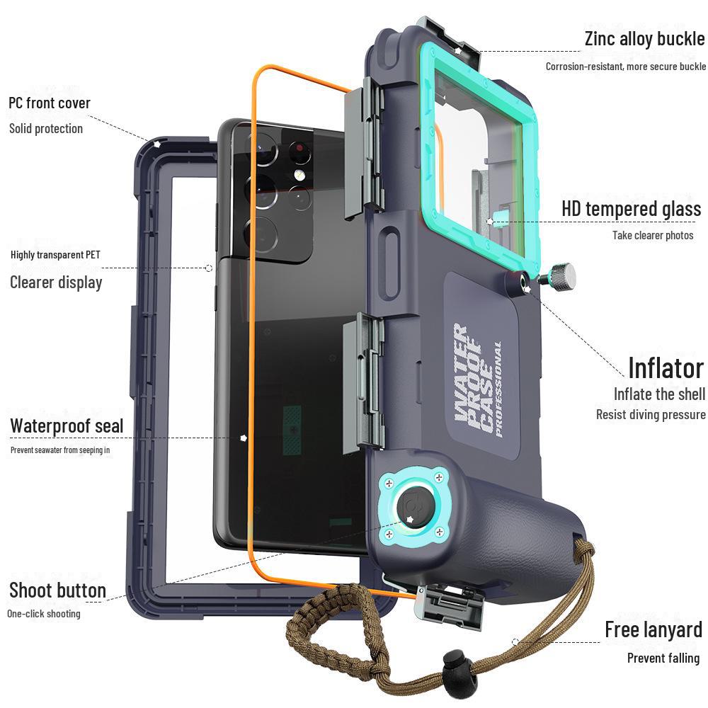 Водонепроницаемый защитный чехол для Xiaomi 11 Ultra/Redmi 10 Pro - полное покрытие, защита от падений, использование на открытом воздухе для дайвинга